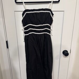 Elegant Black and White Dress